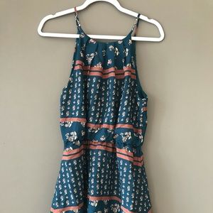 Francesca’s Blue Patterned Dress